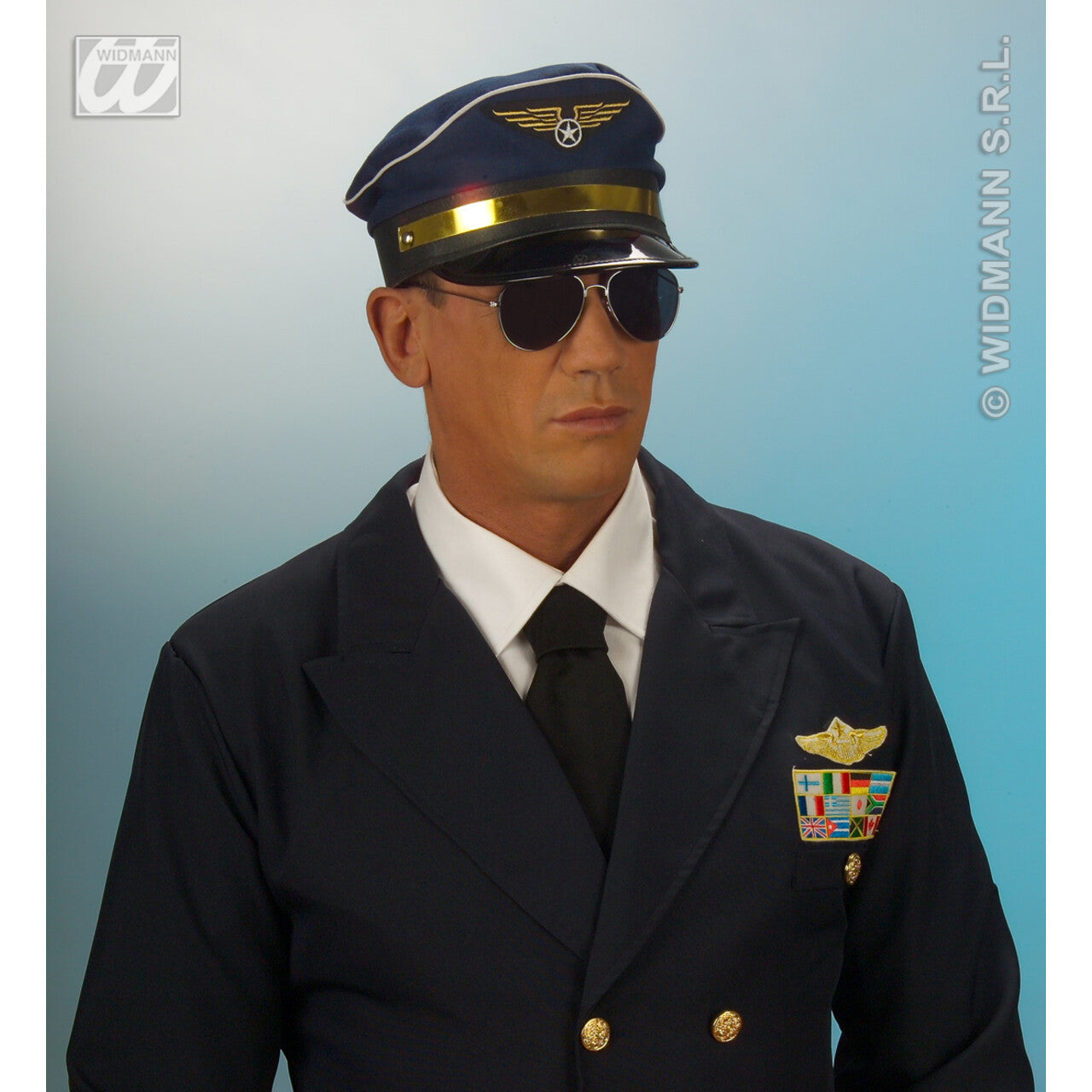 Op deze afbeelding zie je een Accessoires, van het merk Widmann. Pilotenhoed