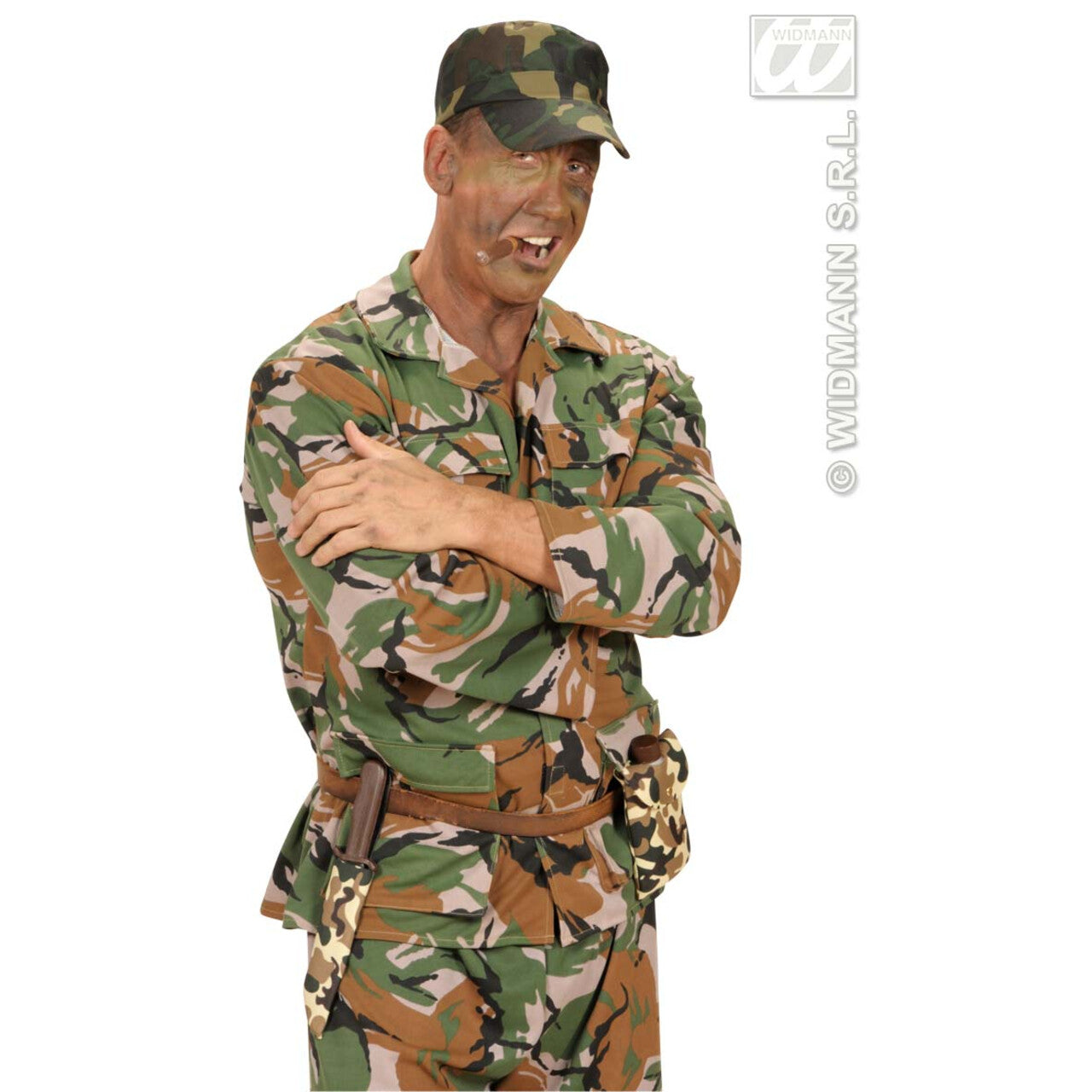 Op deze afbeelding zie je een Accessoires, van het merk Widmann. Militaire Cap