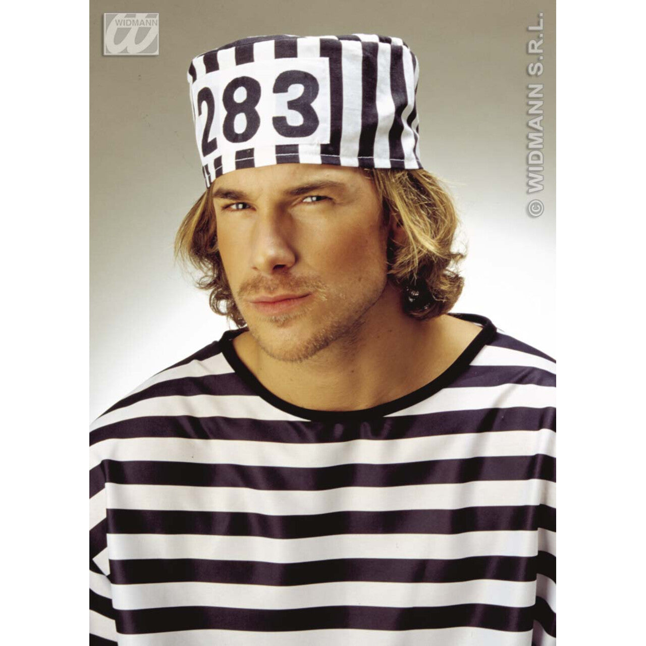 Op deze afbeelding zie je een Accessoires, van het merk Widmann. Stoffen Muts Gevangene
