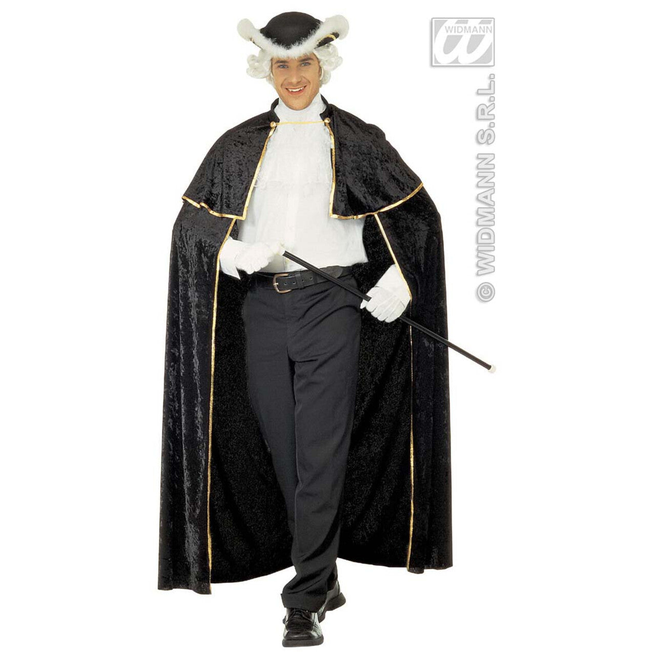 Op deze afbeelding zie je een Accessoires, van het merk Widmann. Venetiaanse Cape Fluweel Gentiluomo Kostuum Man