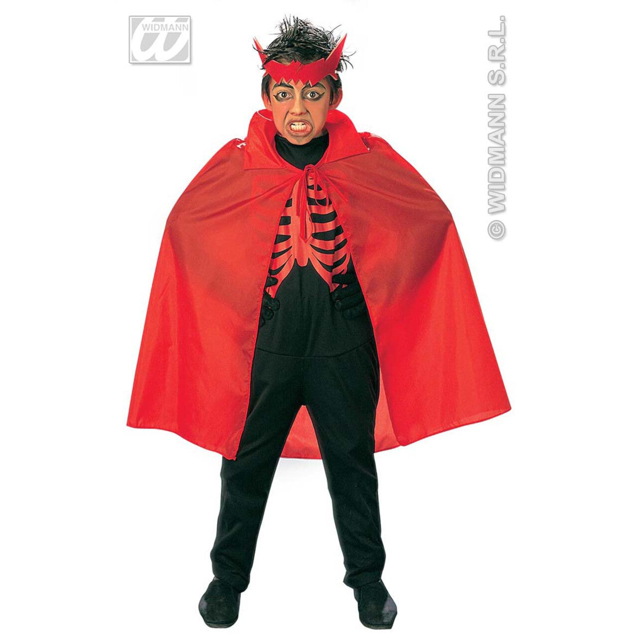 Op deze afbeelding zie je een Accessoires, van het merk Widmann. Rode Cape, Kind, 90 Centimeter