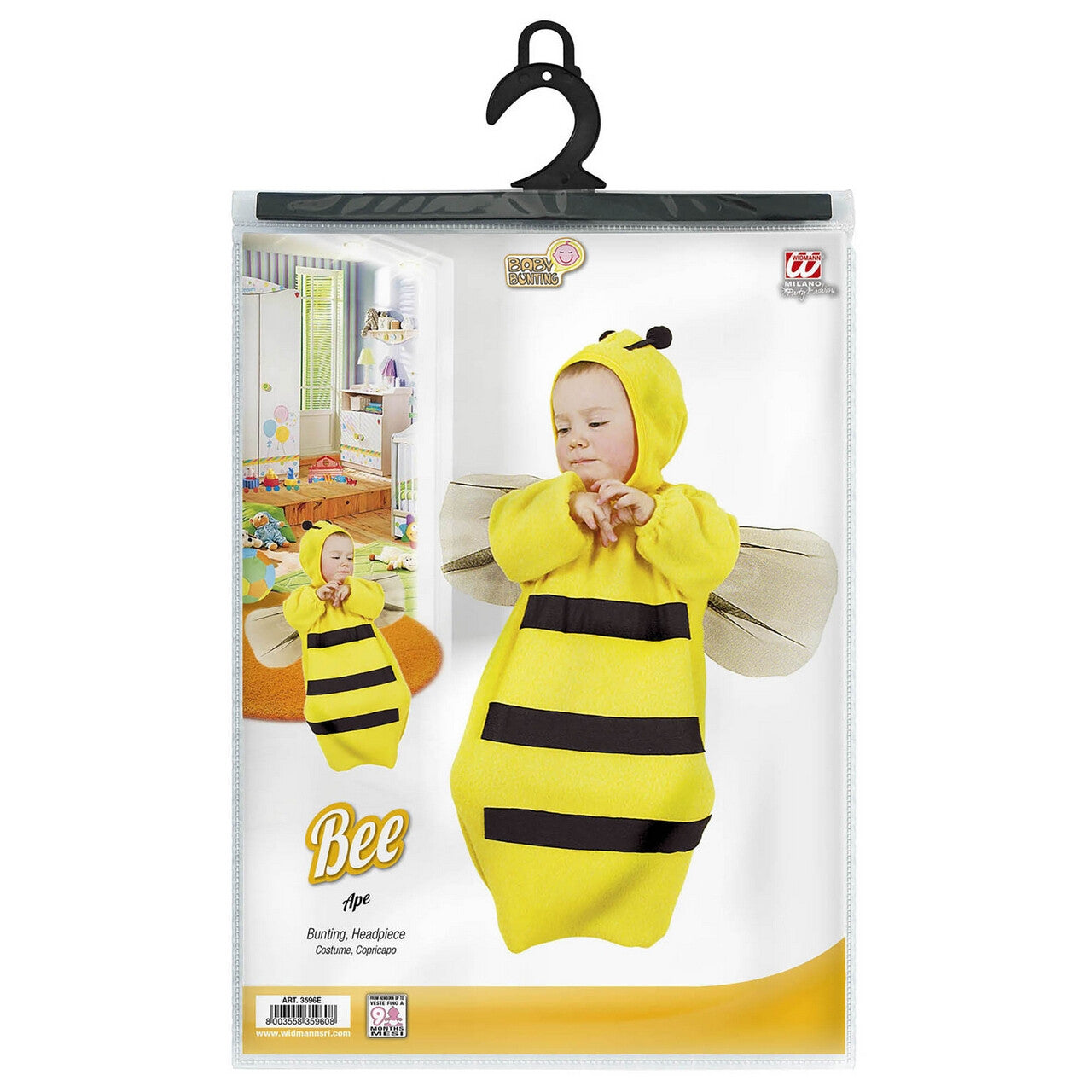 Op deze afbeelding zie je een Kostuums, van het merk Widmann. Bij, Baby Bumble Bee Kostuum Kind