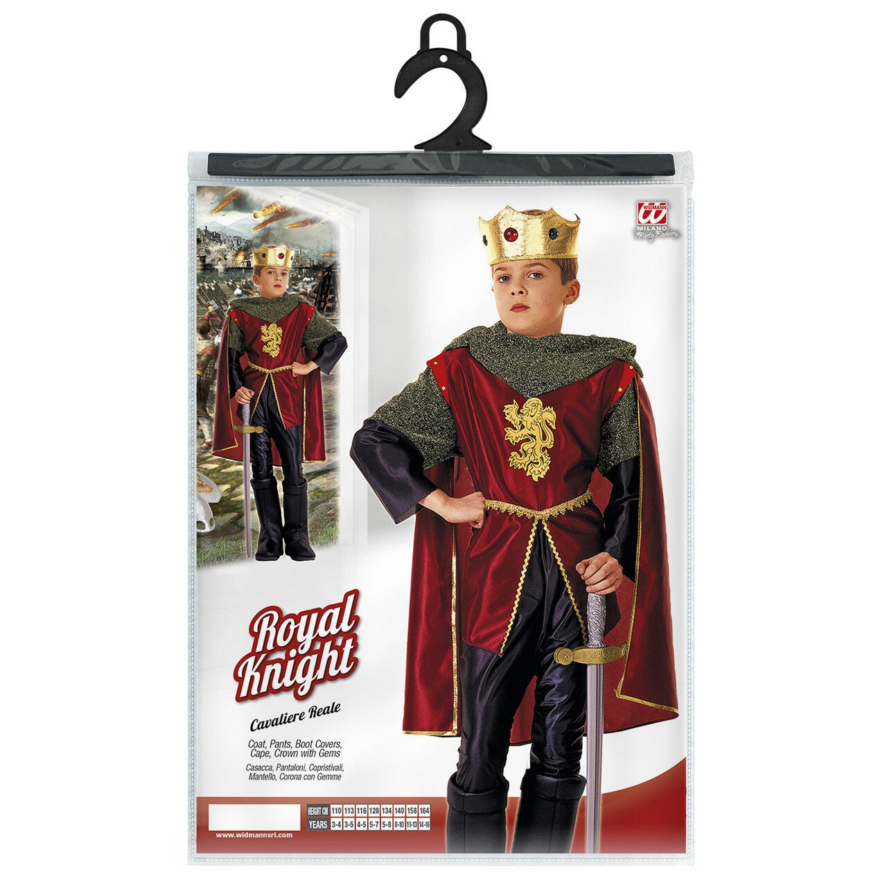 Op deze afbeelding zie je een Kostuums, van het merk Widmann. Koning Kind King Arthur Kostuum Jongen