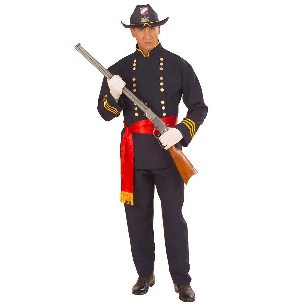 Op deze afbeelding zie je een Kostuums, van het merk Widmann. Generaal Cavalerie Kostuum Man