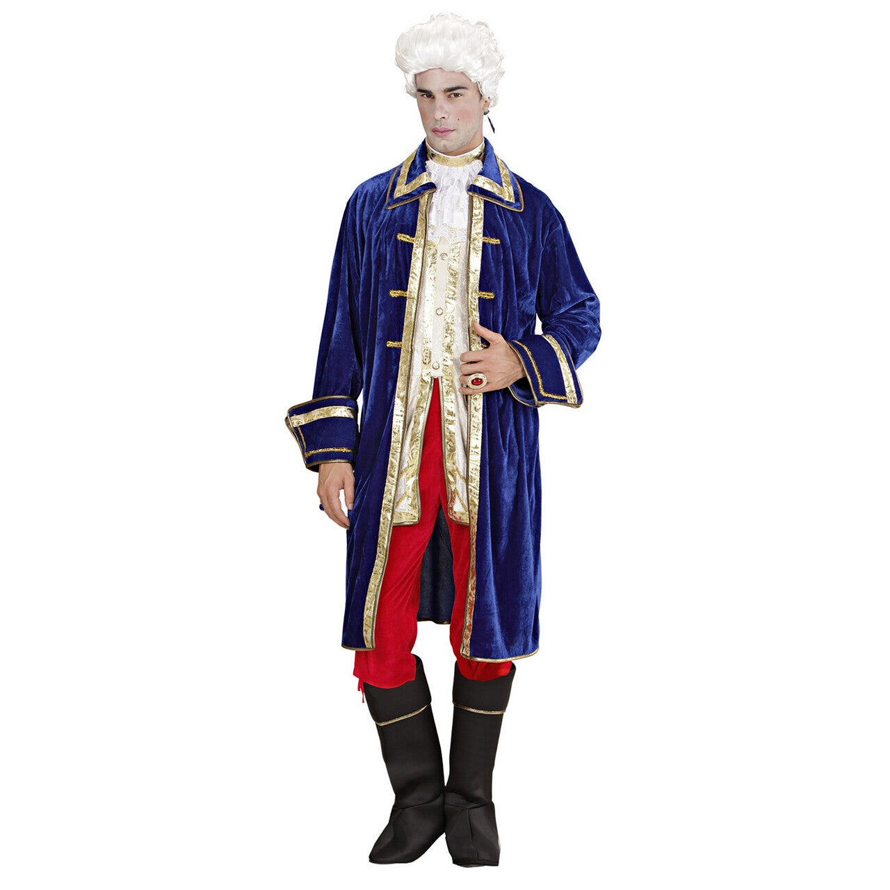 Op deze afbeelding zie je een Kostuums, van het merk Widmann. Giacomo Casanova, Fluweel Kostuum Man