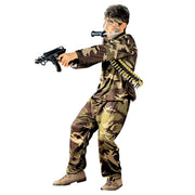 Op deze afbeelding zie je een Kostuums, van het merk Widmann. Amerikaanse Special Force Kostuum Jongen