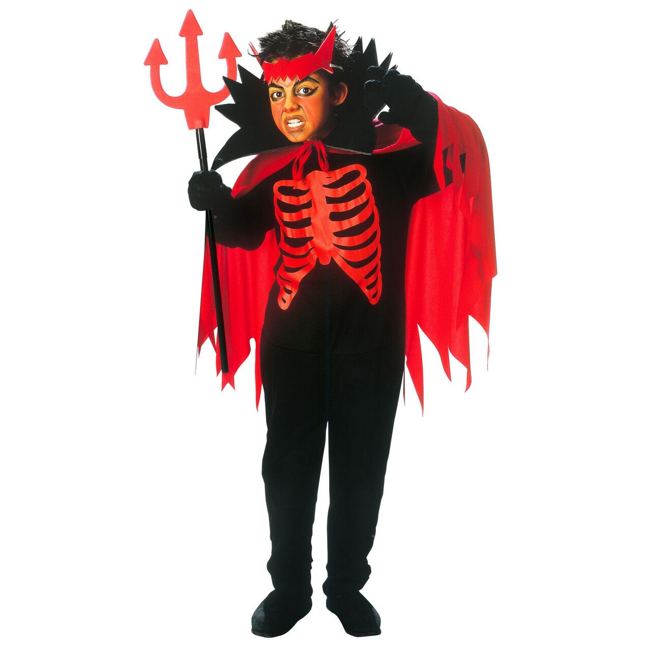 Op deze afbeelding zie je een Kostuums, van het merk Widmann. Scary Devil Horror Saltimbanco Kostuum Jongen