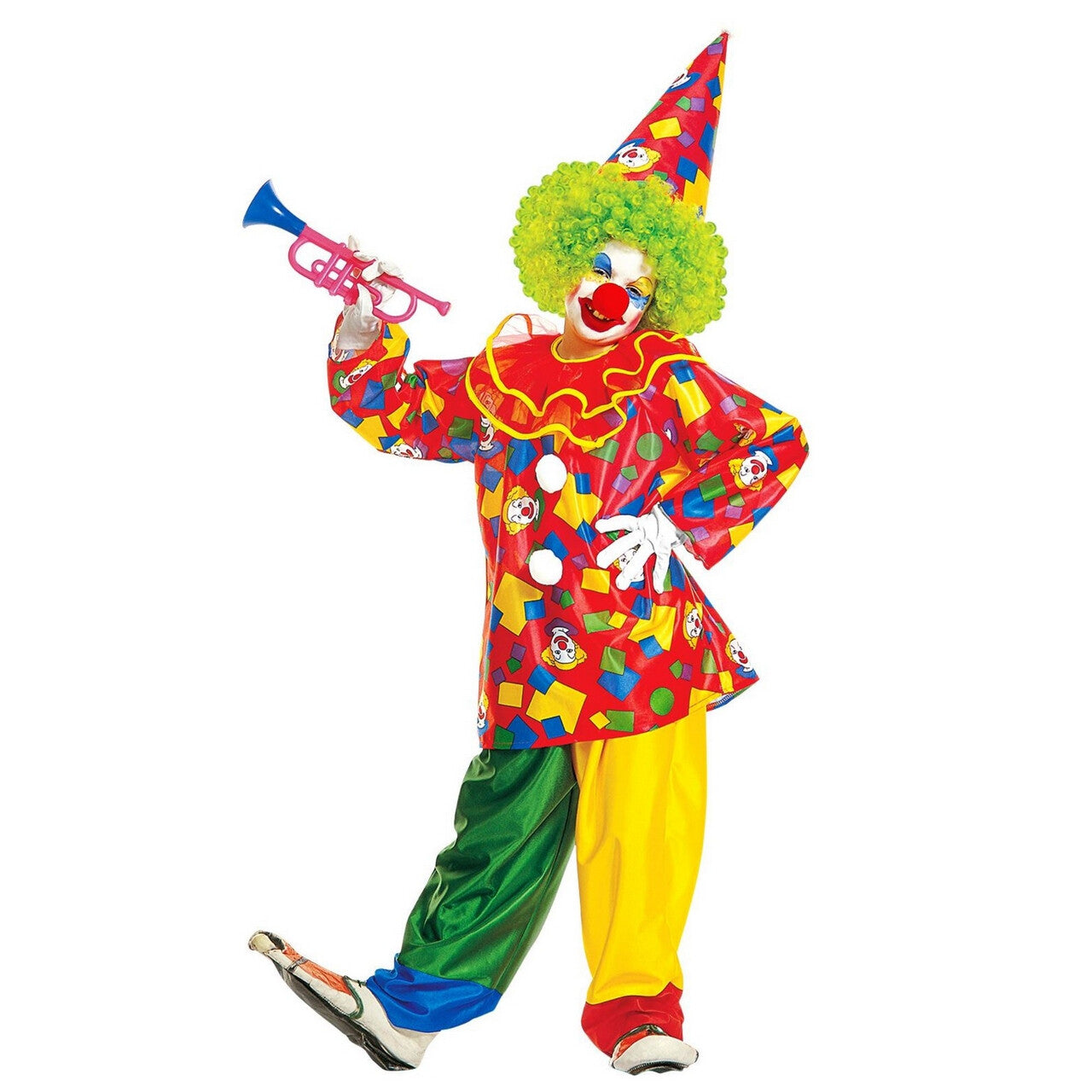 Op deze afbeelding zie je een Kostuums, van het merk Widmann. Harlekino Funny Clown Kostuum Jongen