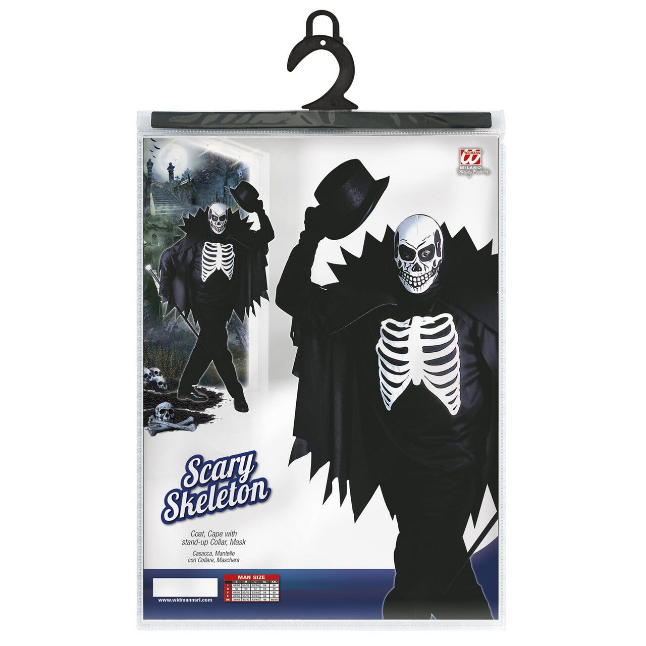 Op deze afbeelding zie je een Kostuums, van het merk Widmann. Mr Skeleton Guy Says Hi Kostuum Man