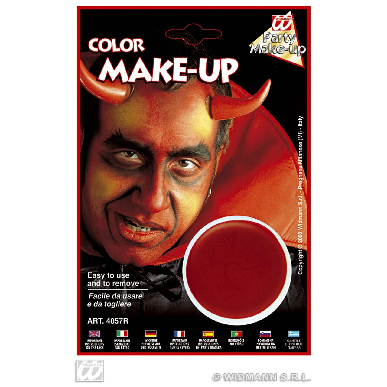 Op deze afbeelding zie je een Accessoires, van het merk Widmann. Aqua Make-Up Rood