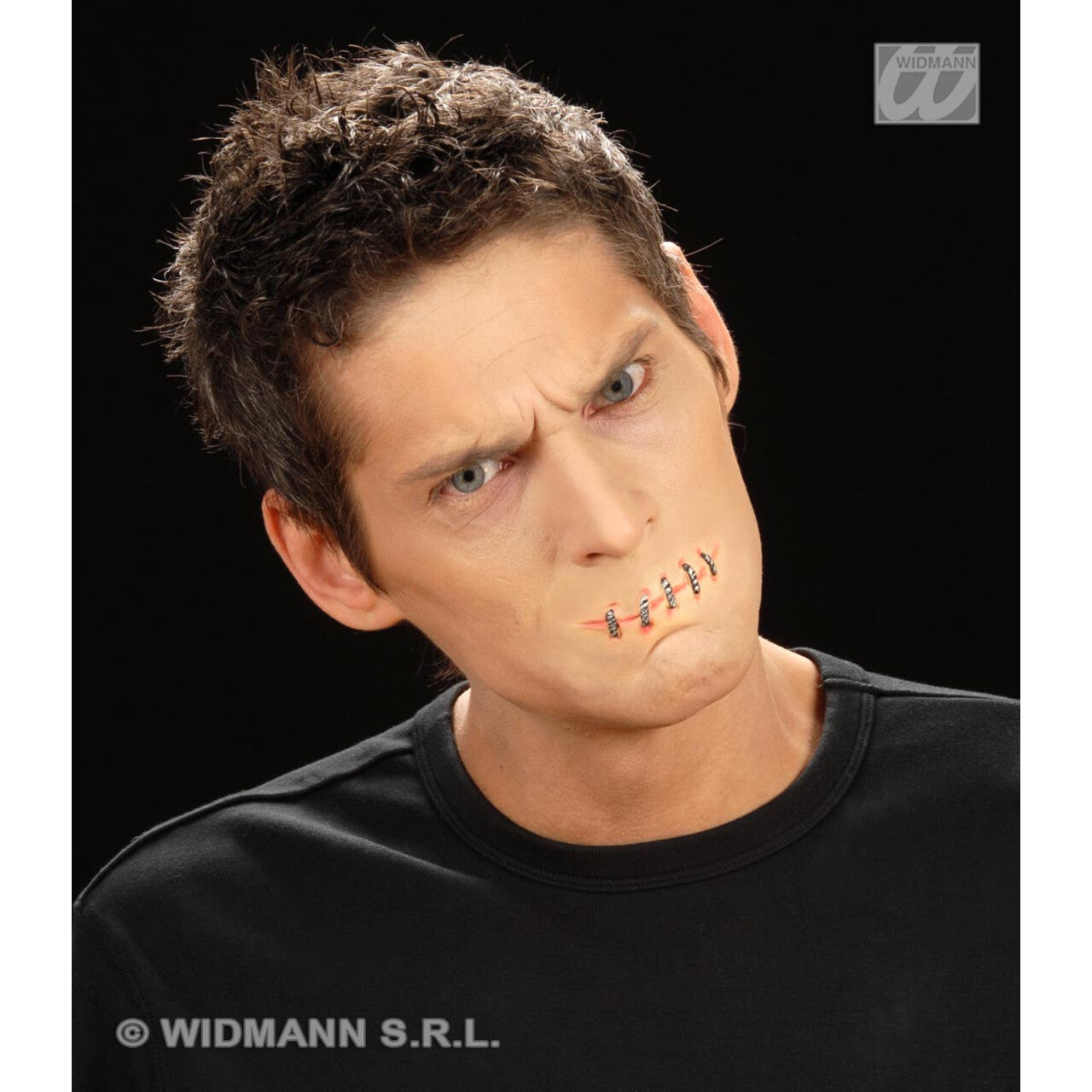 Op deze afbeelding zie je een Accessoires, van het merk Widmann. Dichtgenaaide Mond, Professioneel