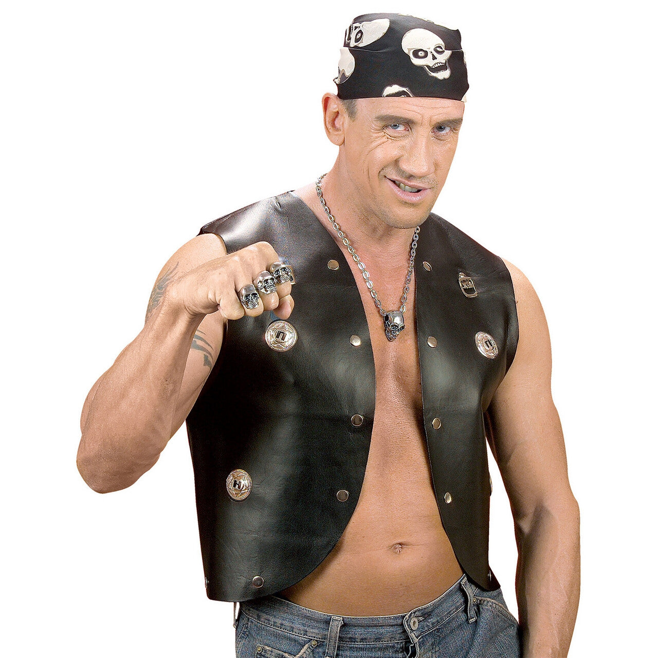 Op deze afbeelding zie je een Kostuums, van het merk Widmann. Snelle Verkleedset, Gilet
