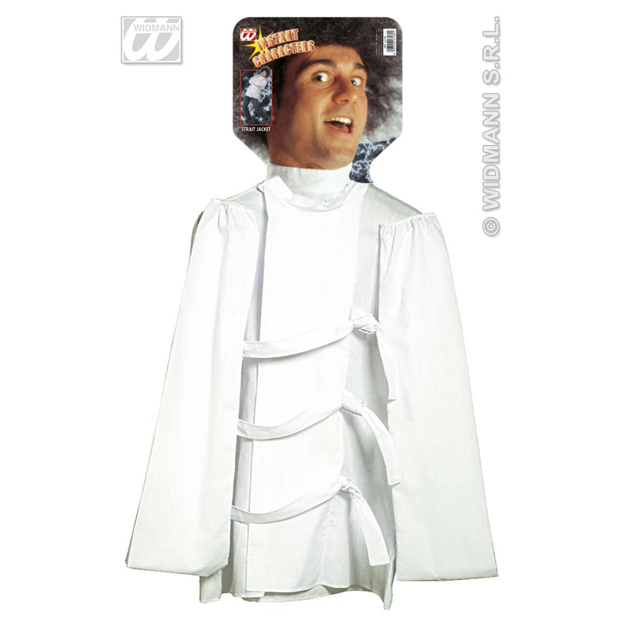 Op deze afbeelding zie je een Kostuums, van het merk Widmann. Dwangbuis Dr Crazy Kostuum Man
