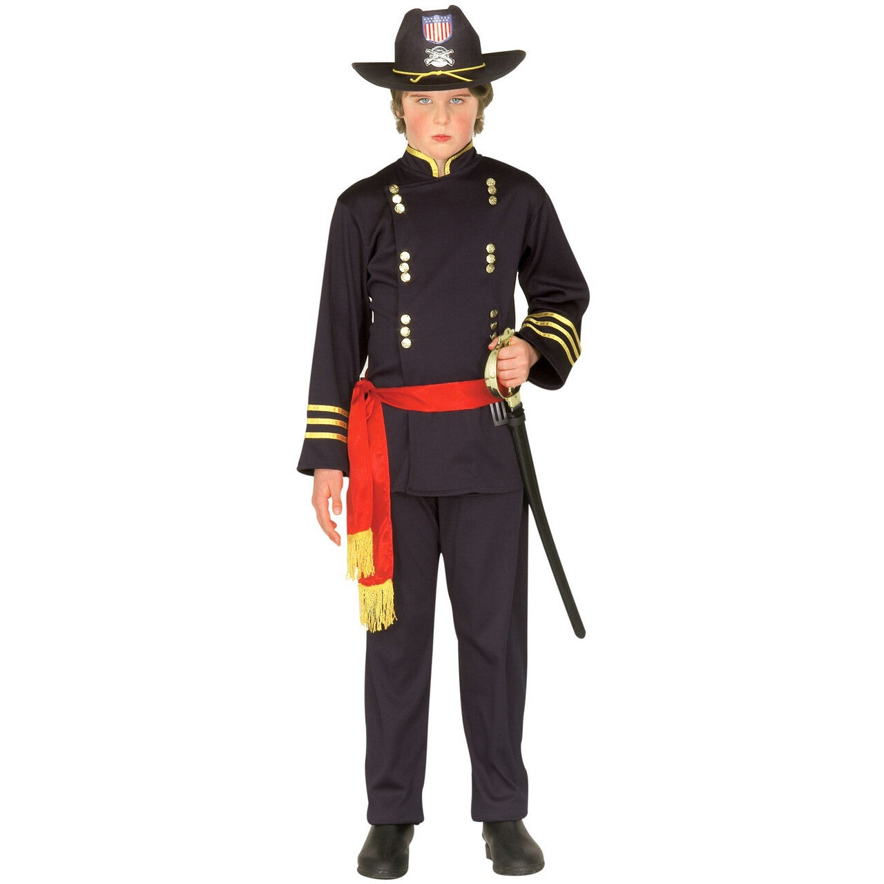 Op deze afbeelding zie je een Kostuums, van het merk Widmann. Generaal Kind Cavalerie Kostuum Jongen