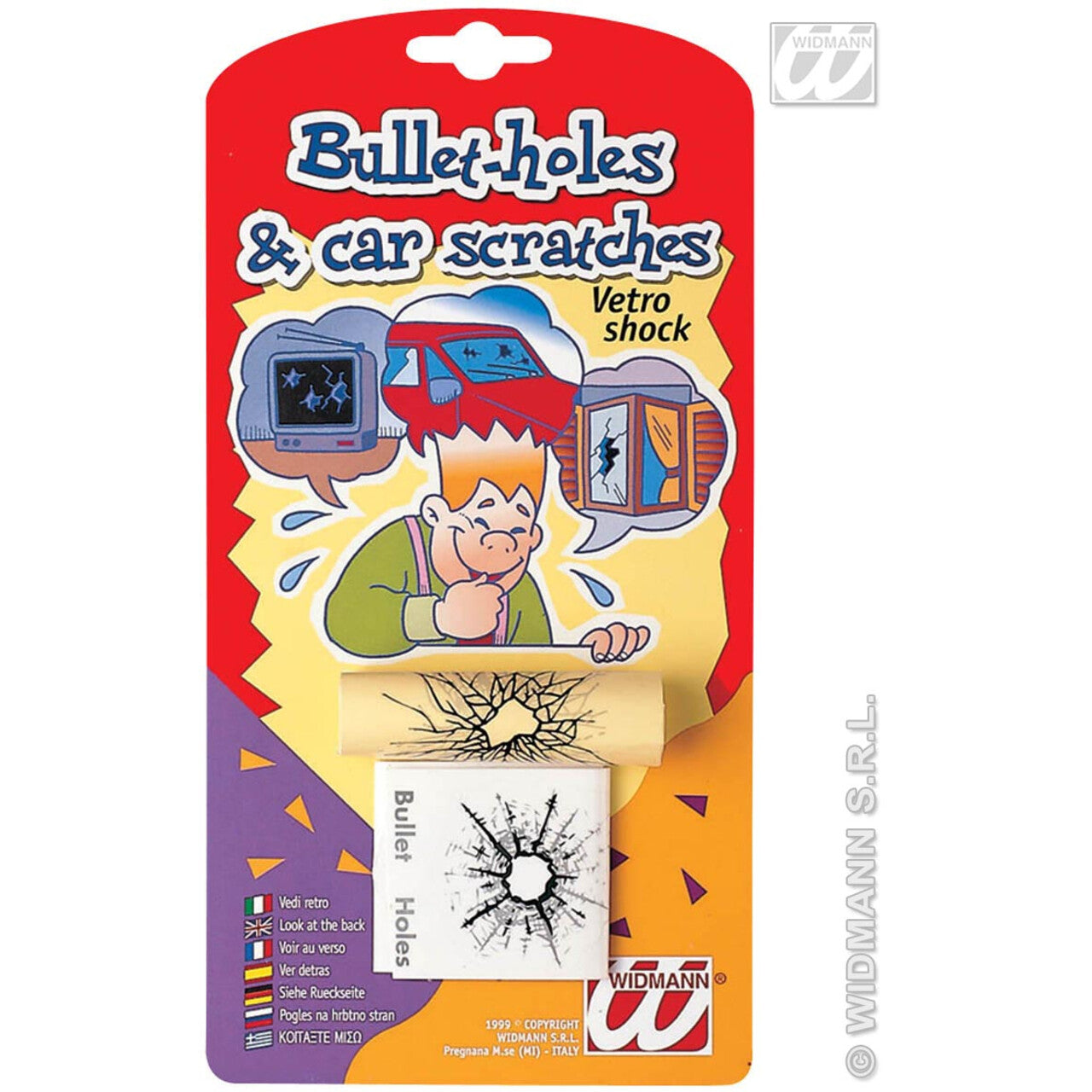 Op deze afbeelding zie je een Decoratie, van het merk Widmann. Shock Stickers Voor Op Glas