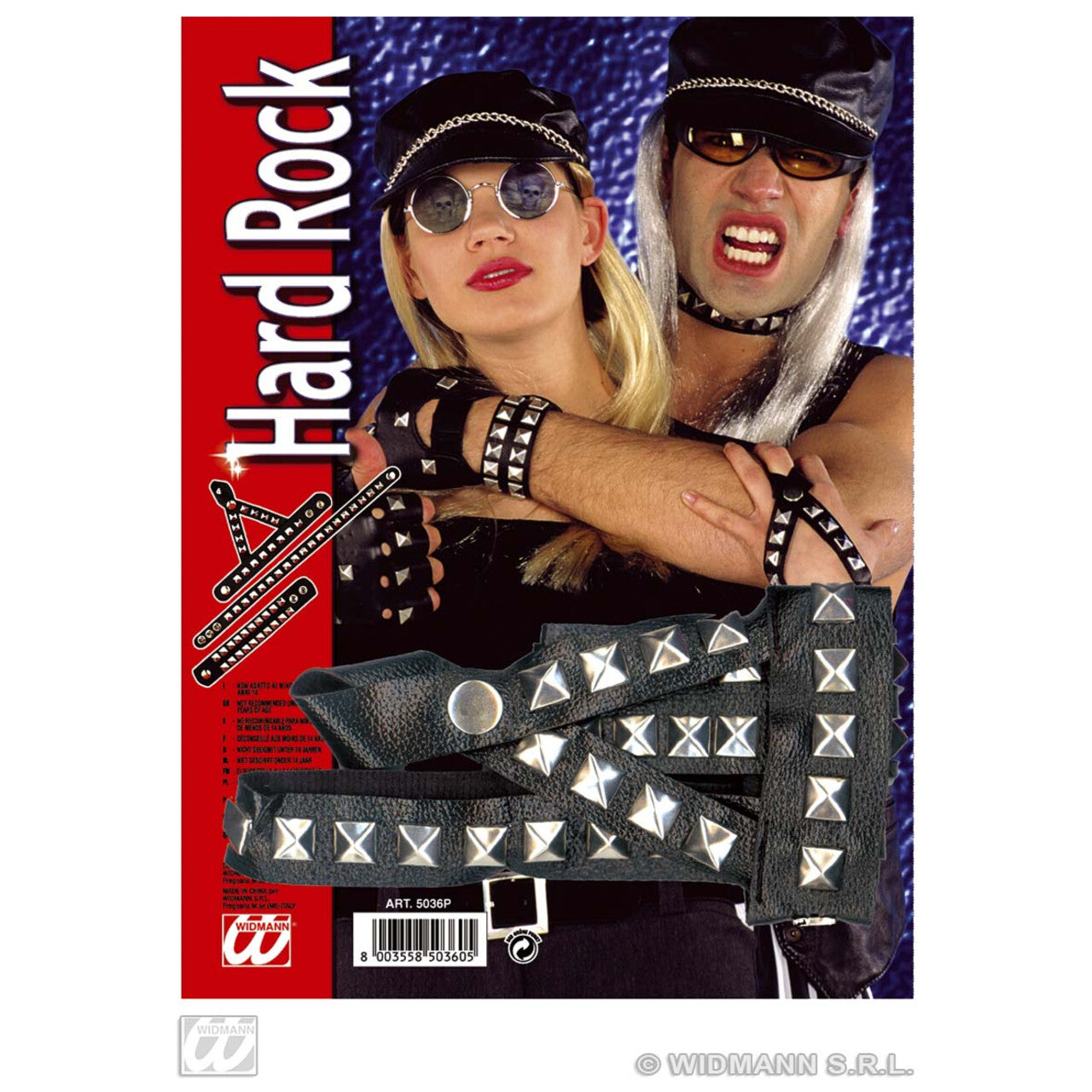 Op deze afbeelding zie je een Accessoires, van het merk Widmann. Hard Rock Set
