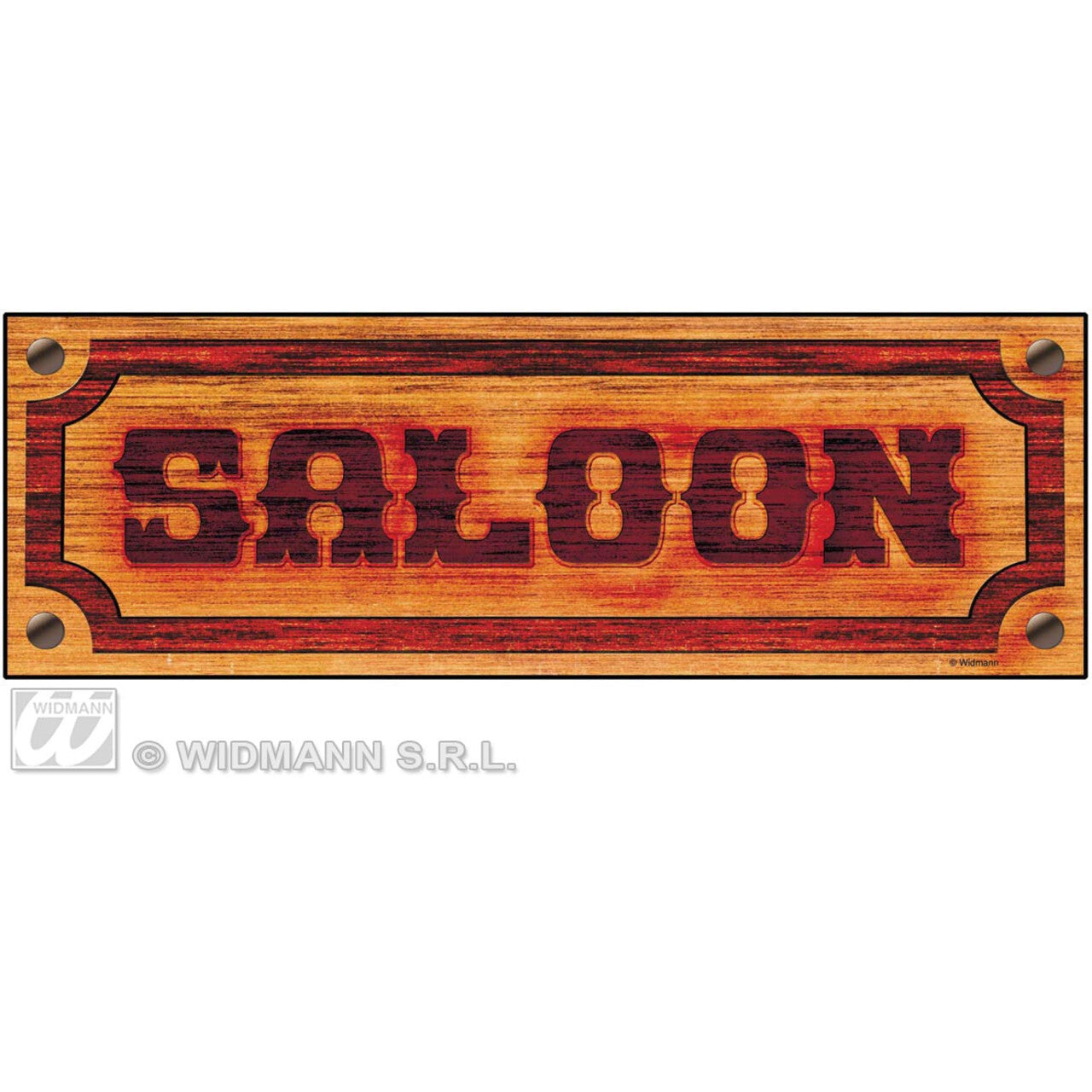 Op deze afbeelding zie je een Decoratie, van het merk Widmann. Bord Saloon