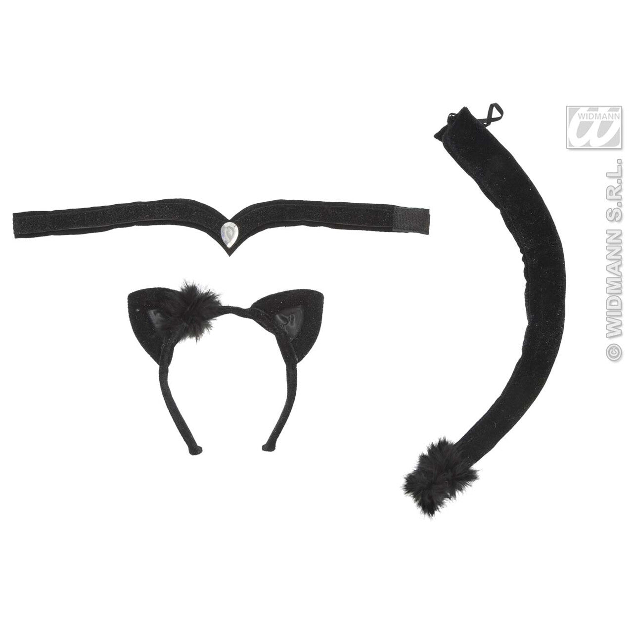 Op deze afbeelding zie je een Accessoires, van het merk Widmann. Kattenset