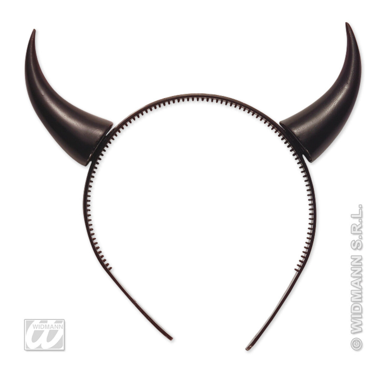 Op deze afbeelding zie je een Accessoires, van het merk Widmann. Duivelshoorn Zwart