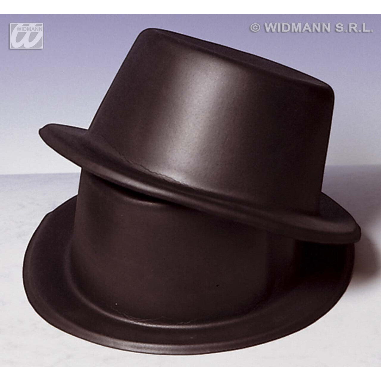 Op deze afbeelding zie je een Accessoires, van het merk Widmann. Hoge Hoed, Vinyl