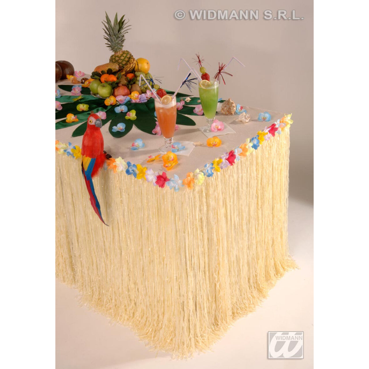 Op deze afbeelding zie je een Decoratie, van het merk Widmann. Tafeldecoratie Hawaii Met Bloemen