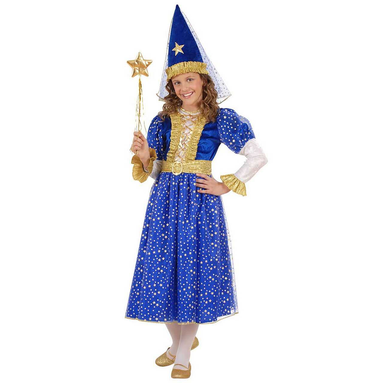 Op deze afbeelding zie je een Kostuums, van het merk Widmann. Sterrenfee Prinses Of The Sea Kostuum Meisje