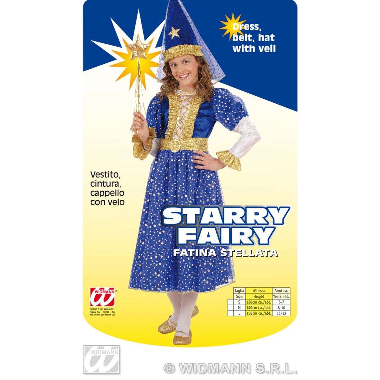 Op deze afbeelding zie je een Kostuums, van het merk Widmann. Sterrenfee Prinses Of The Sea Kostuum Meisje
