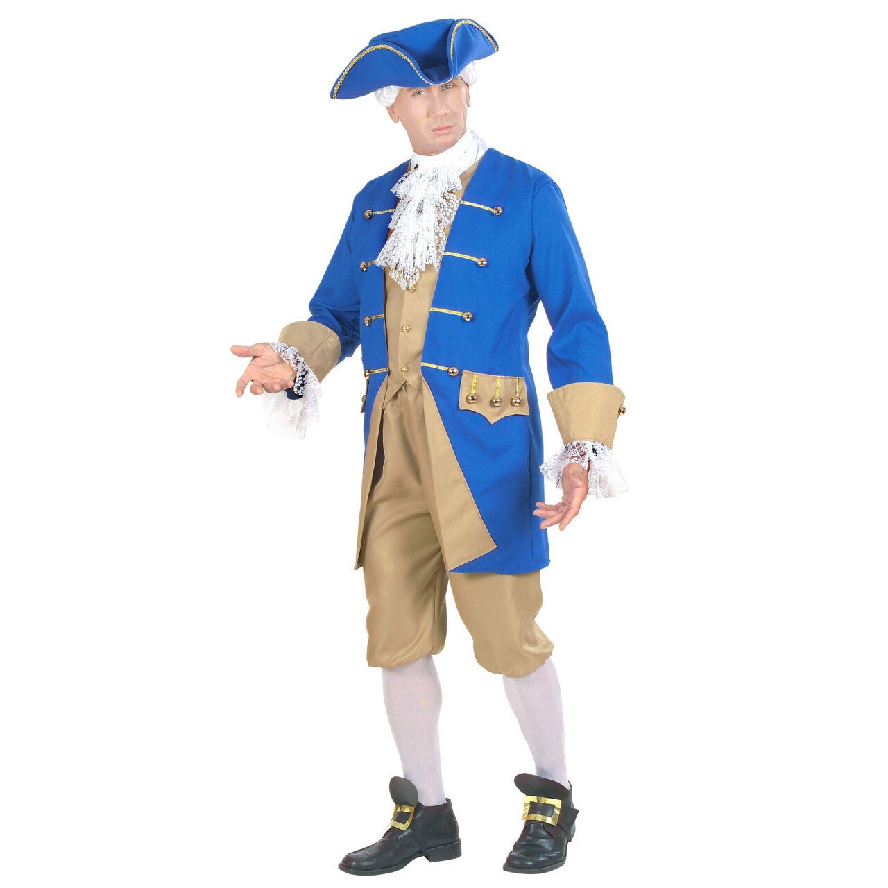 Op deze afbeelding zie je een Kostuums, van het merk Widmann. Koloniale Man Sir Brittania Kostuum