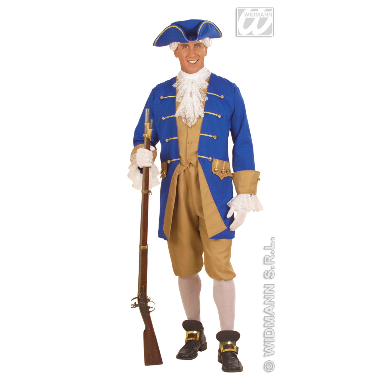 Op deze afbeelding zie je een Kostuums, van het merk Widmann. Koloniale Man Sir Brittania Kostuum