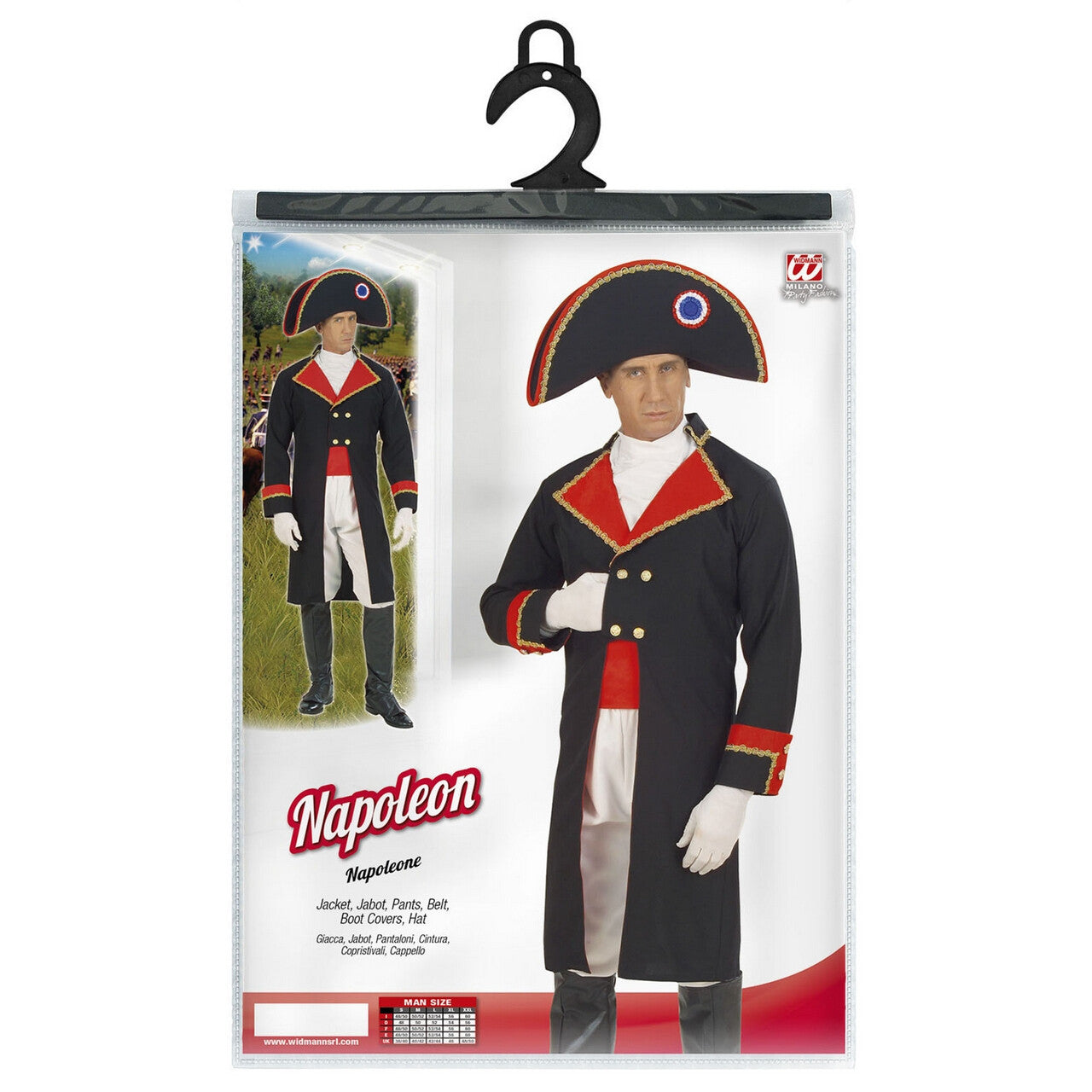 Op deze afbeelding zie je een Kostuums, van het merk Widmann. Napoleon Kostuum Man
