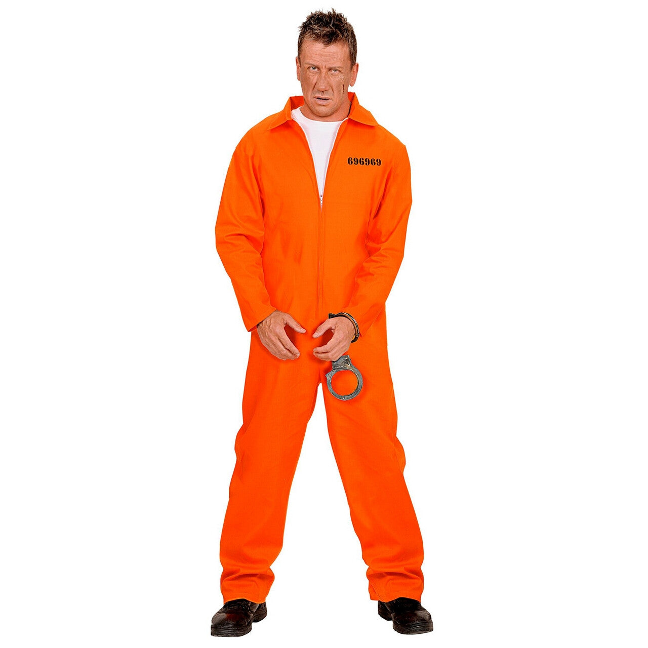 Op deze afbeelding zie je een Kostuums, van het merk Widmann. Gevangene Oranje Kostuum Man