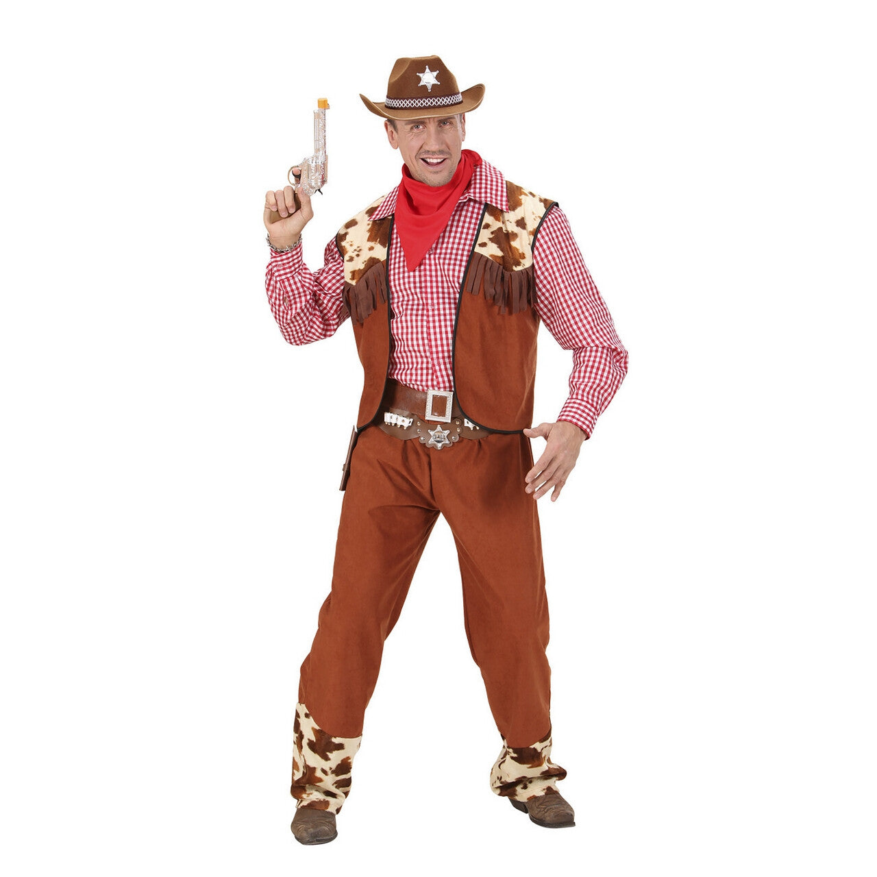 Op deze afbeelding zie je een Kostuums, van het merk Widmann. Cowboy Luxe Renegade Kostuum Man