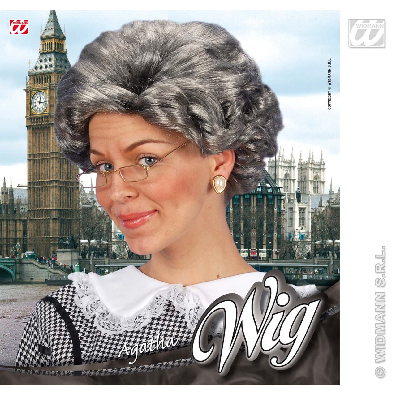 Op deze afbeelding zie je een Accessoires, van het merk Widmann. Pruik, Agatha