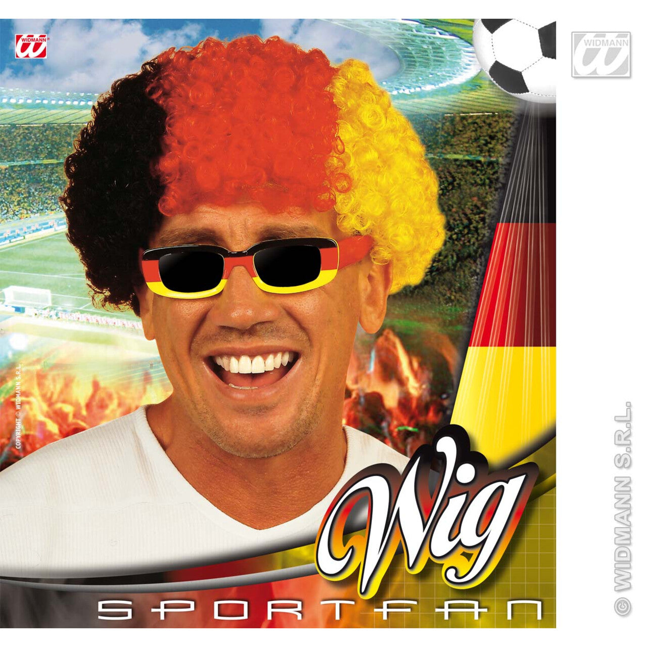Op deze afbeelding zie je een Accessoires, van het merk Widmann. Pruik, Duitsland