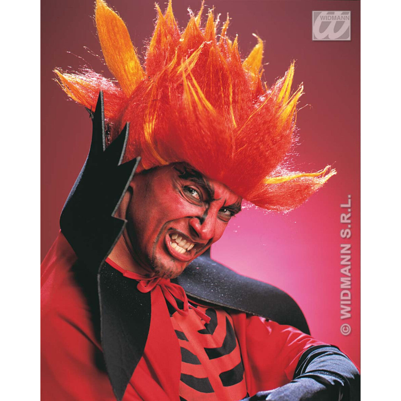Op deze afbeelding zie je een Accessoires, van het merk Widmann. Pruik, Diablo
