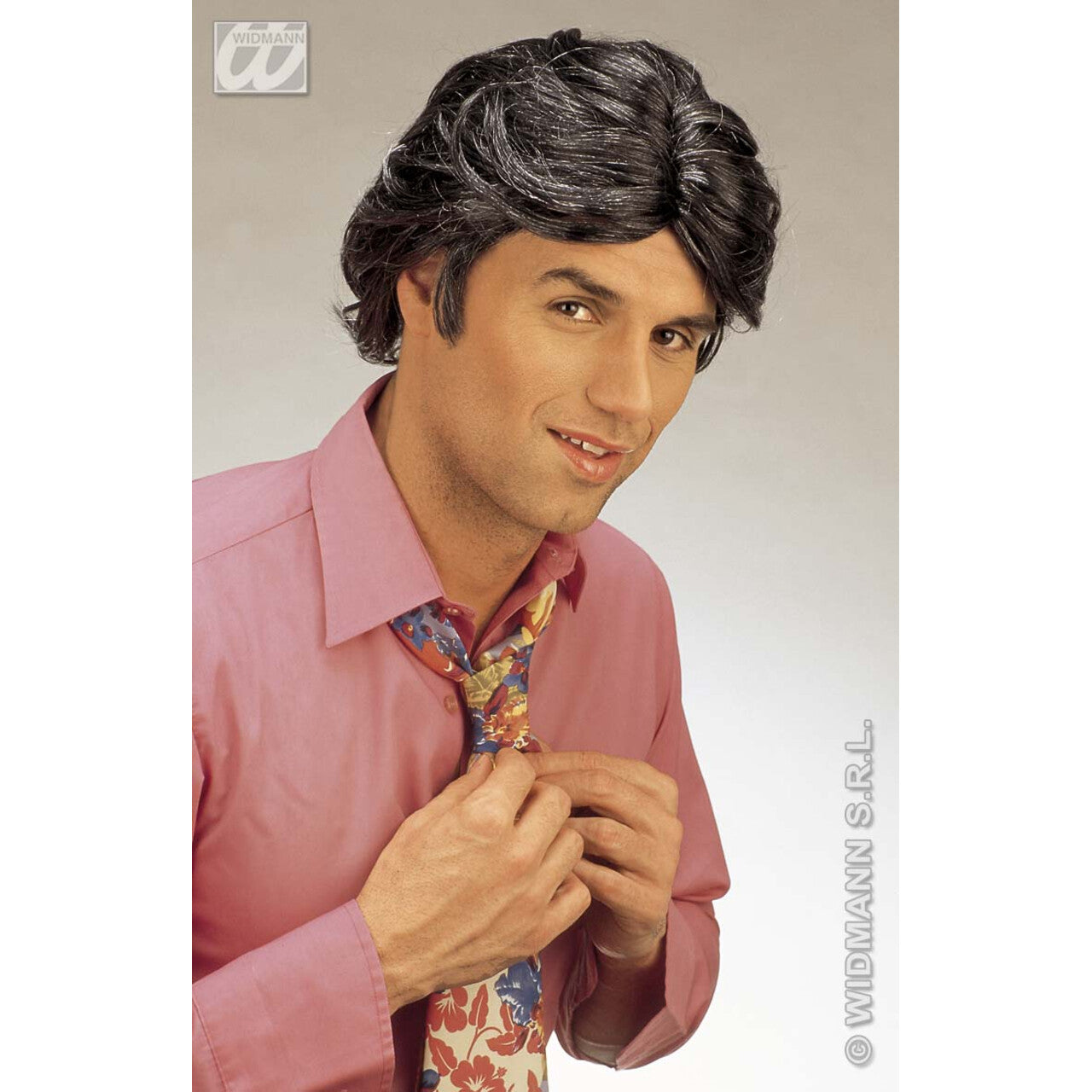 Op deze afbeelding zie je een Accessoires, van het merk Widmann. Pruik, Gigolo