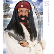 Op deze afbeelding zie je een Accessoires, van het merk Widmann. Pruik, Pirate Of The Caribbean
