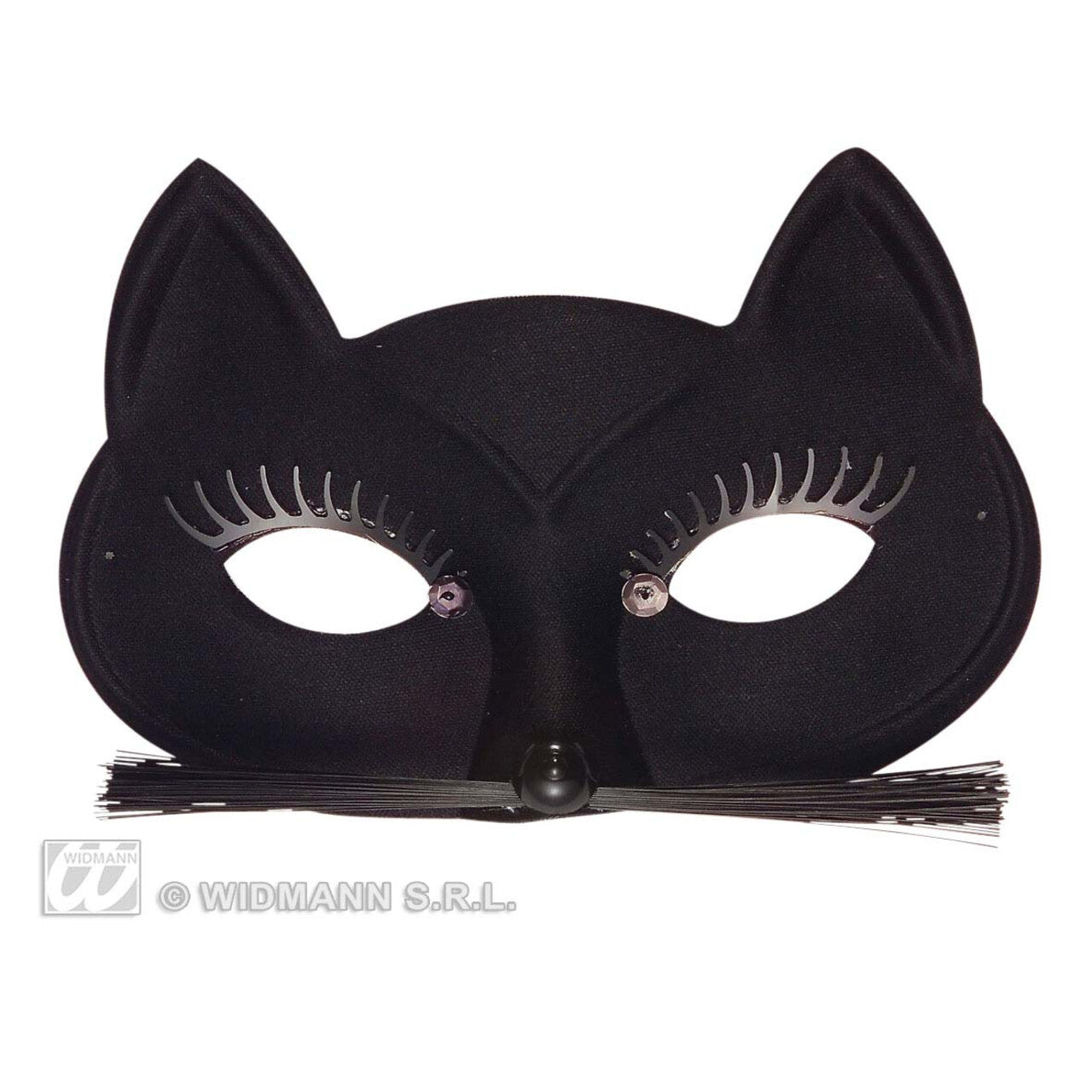 Op deze afbeelding zie je een Accessoires, van het merk Widmann. Oogmasker Zwarte Kat