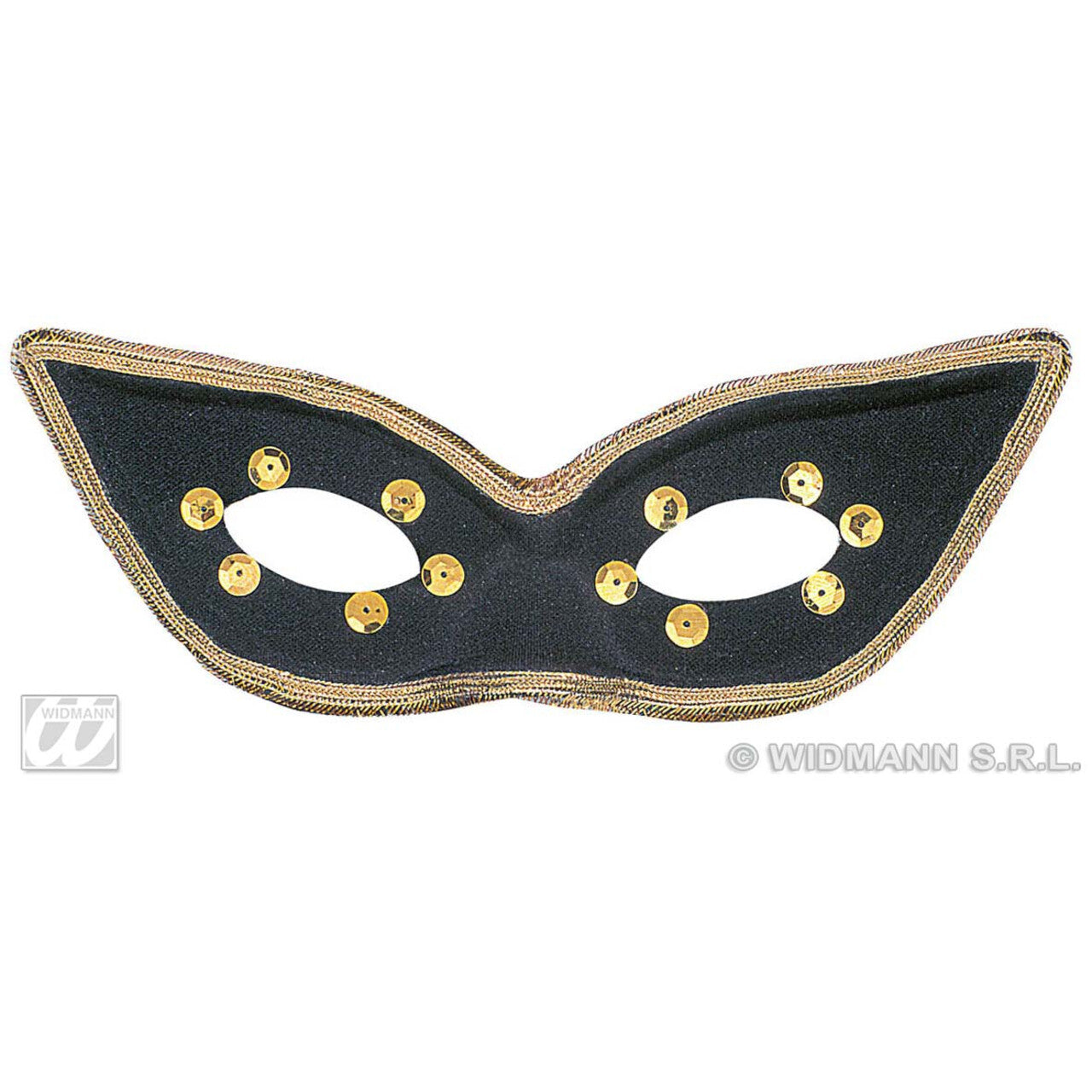 Op deze afbeelding zie je een Accessoires, van het merk Widmann. Oogmasker Carnaval, Zwart