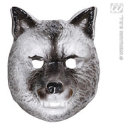 Op deze afbeelding zie je een Accessoires, van het merk Widmann. Plastic Kindermasker Wolf
