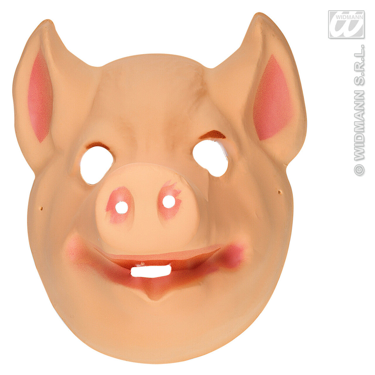 Op deze afbeelding zie je een Accessoires, van het merk Widmann. Plastic Kindermasker Varken