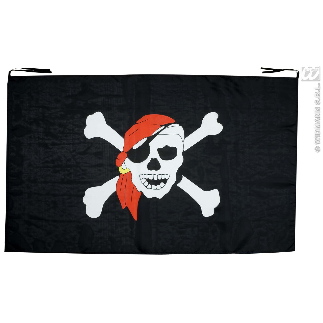 Op deze afbeelding zie je een Decoratie, van het merk Widmann. Piratenvlag 130x80 Centimeter