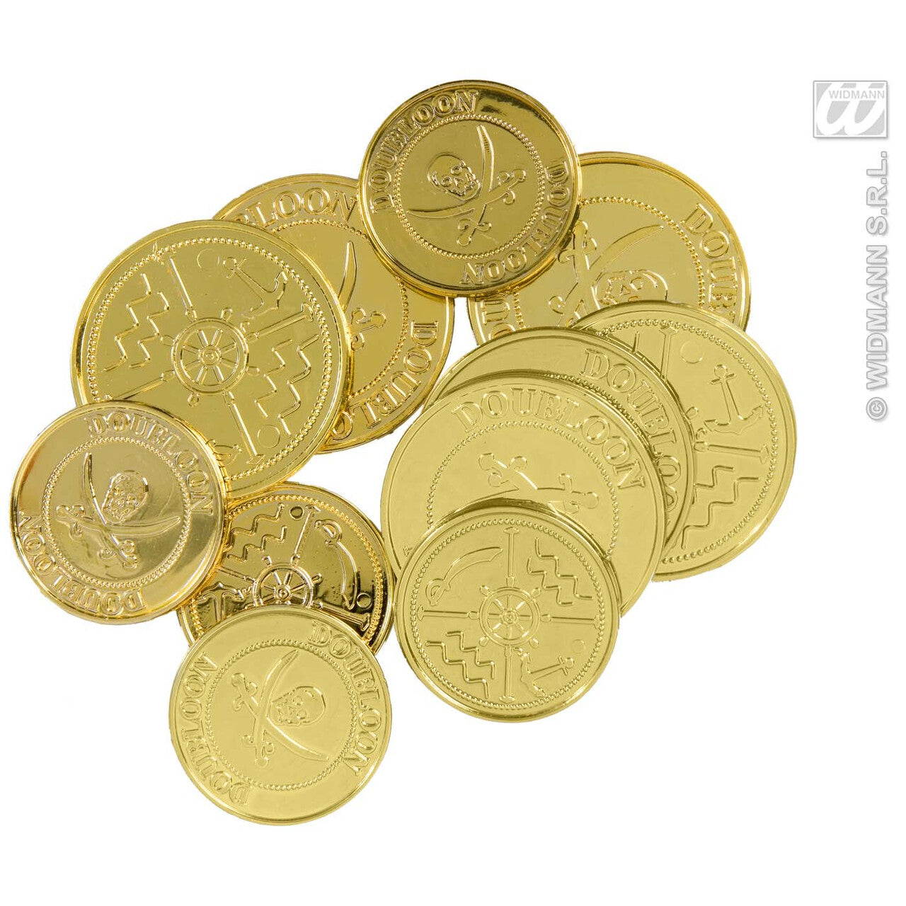 Op deze afbeelding zie je een Decoratie, van het merk Widmann. 12 Gouden Ducaten