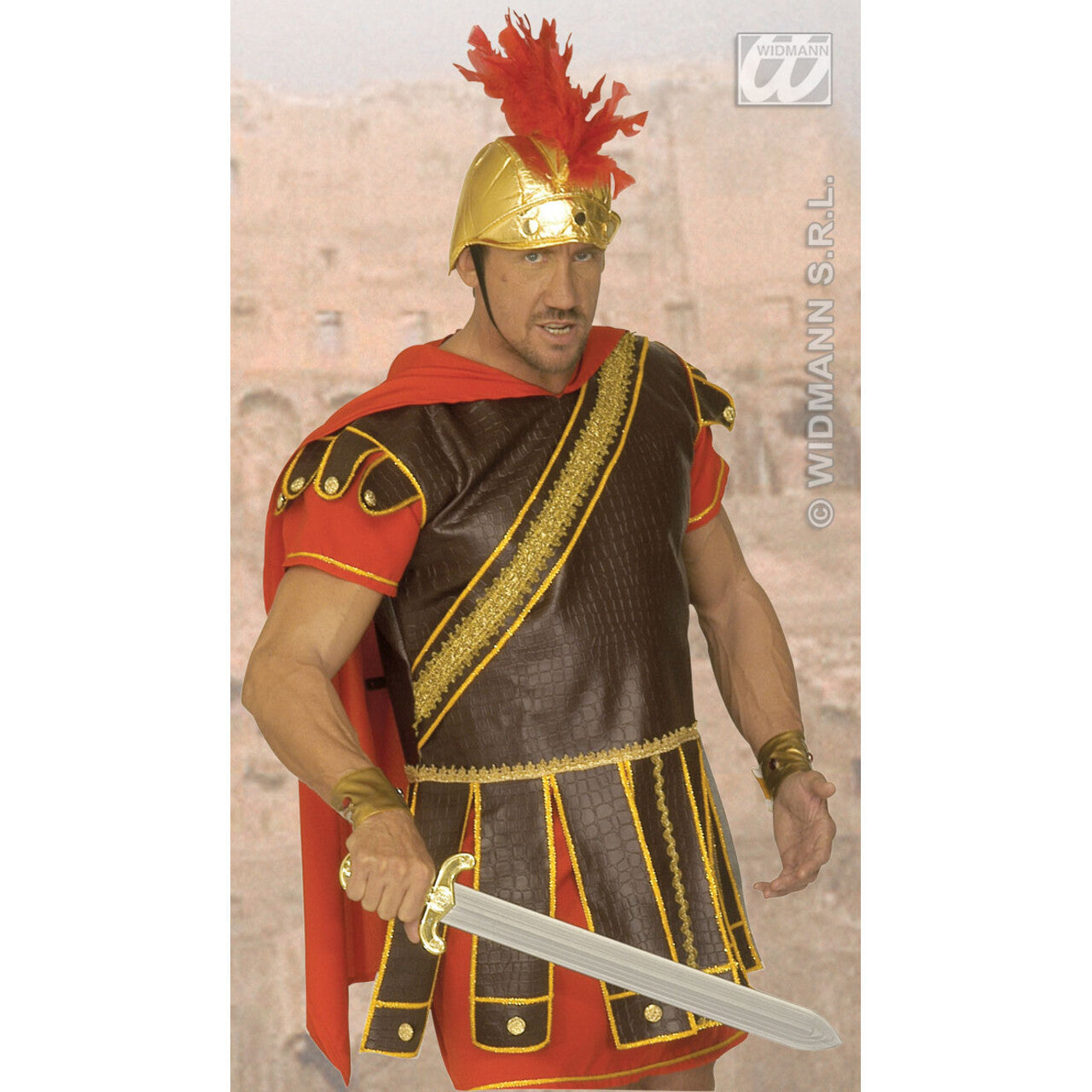 Op deze afbeelding zie je een Accessoires, van het merk Widmann. Romeins Zwaard 59 Centimeter