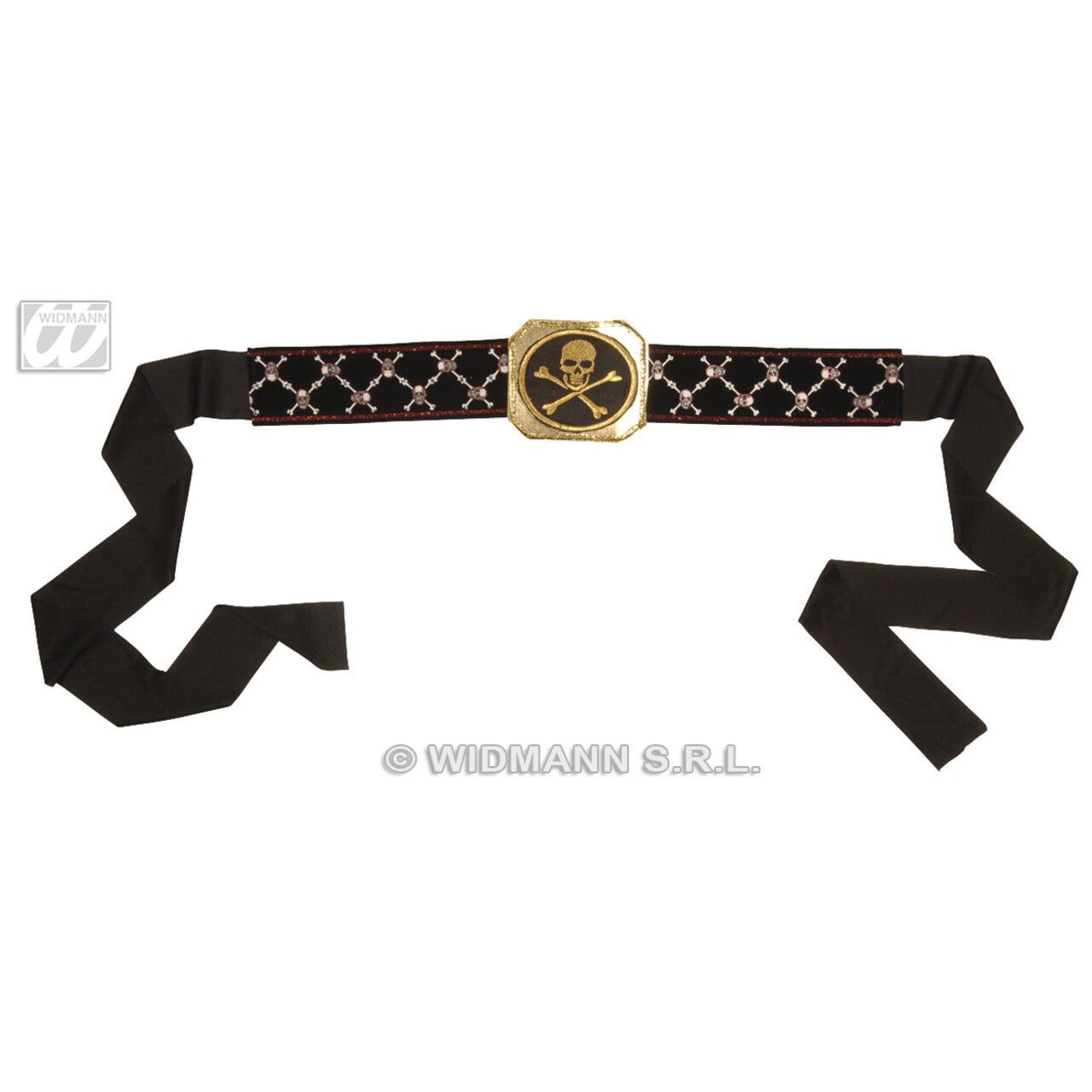Op deze afbeelding zie je een Accessoires, van het merk Widmann. Riem Met Gesp, Piraat