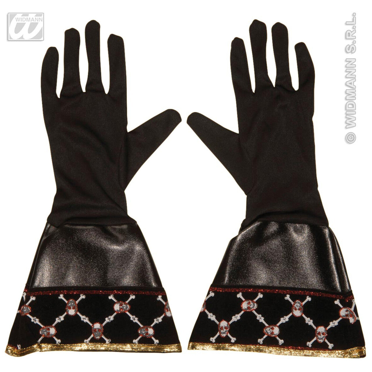 Op deze afbeelding zie je een Accessoires, van het merk Widmann. Piratenhandschoenen Lederlook