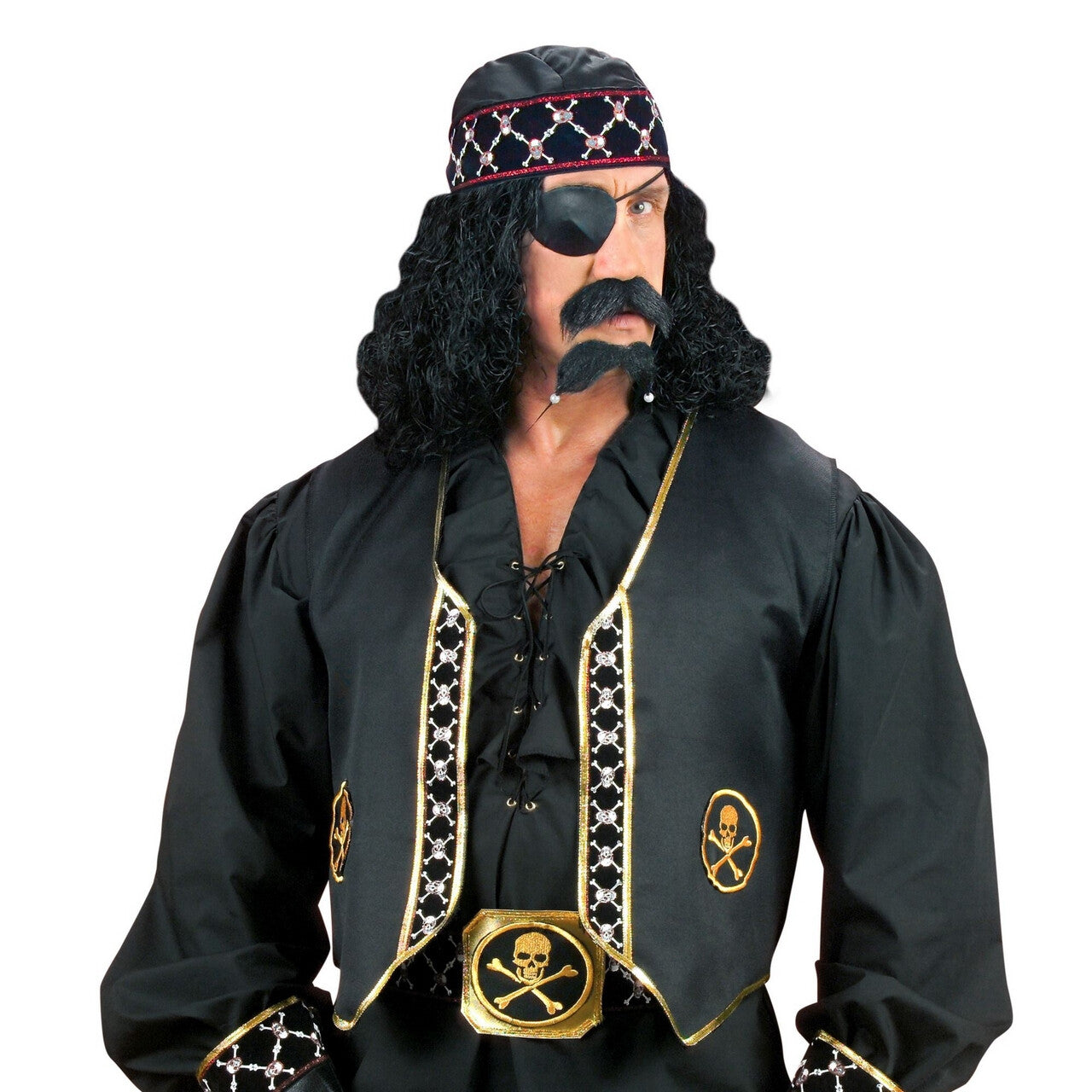 Op deze afbeelding zie je een Kostuums, van het merk Widmann. Piratenvest Man