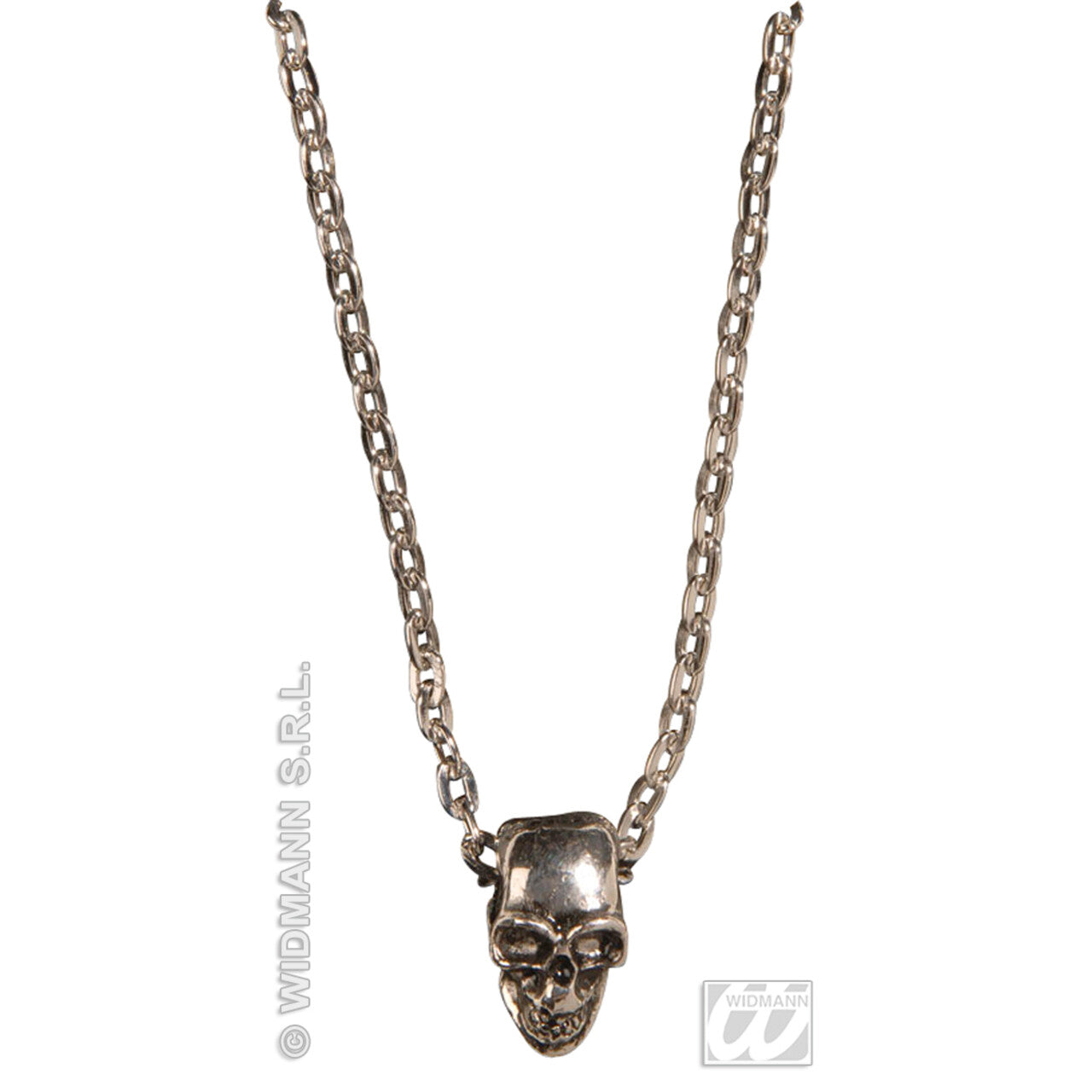Op deze afbeelding zie je een Accessoires, van het merk Widmann. Ketting Schedel