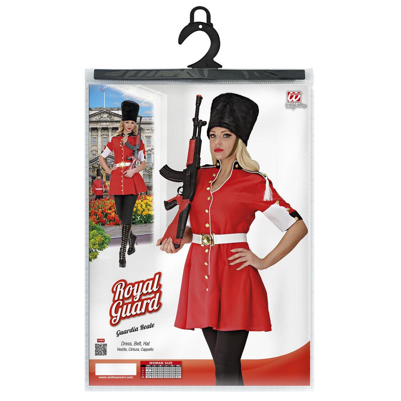 Op deze afbeelding zie je een Kostuums, van het merk Widmann. Royald Gard Dames Beefeater Kostuum Vrouw