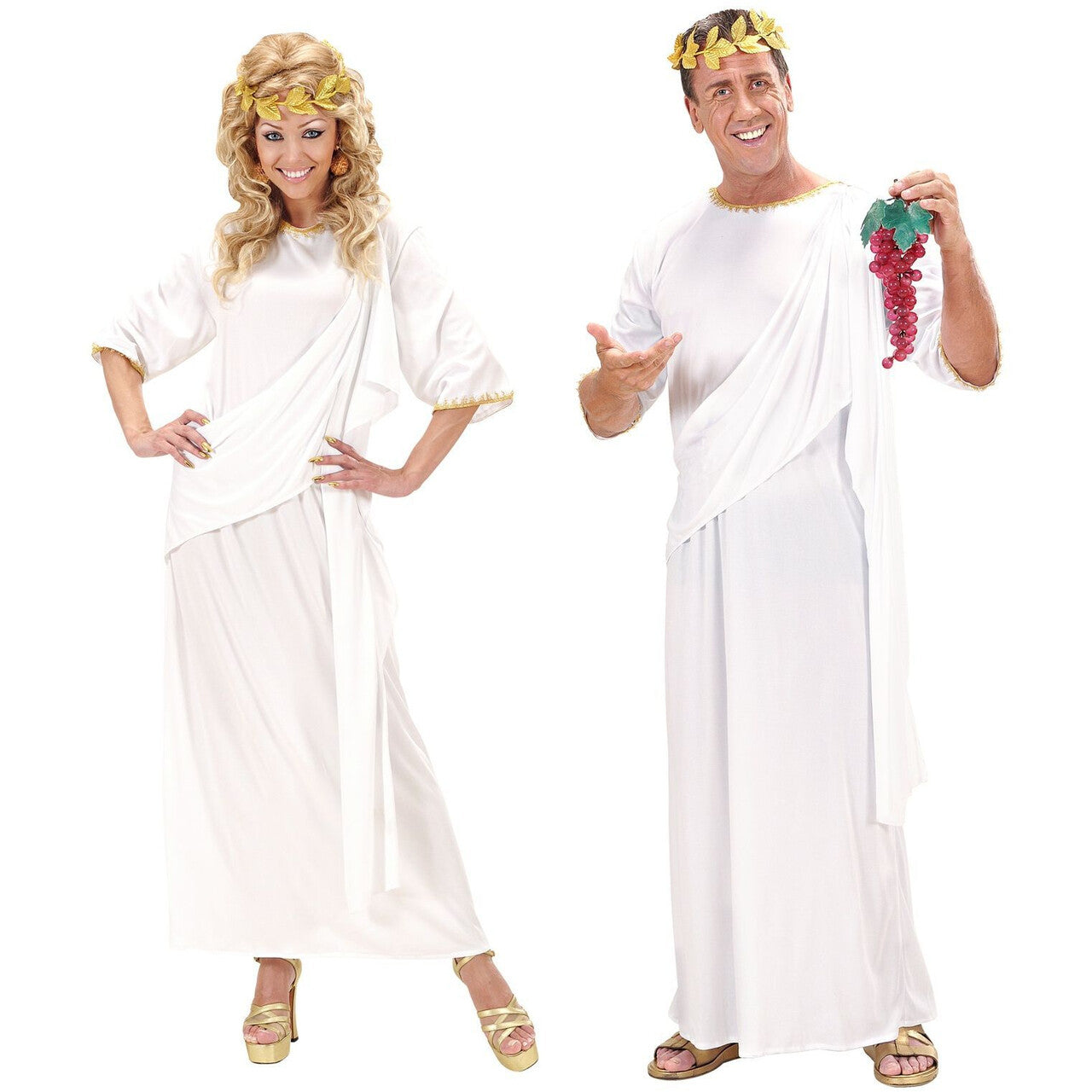 Op deze afbeelding zie je een Kostuums, van het merk Widmann. Geklede Toga Unisex Kostuum